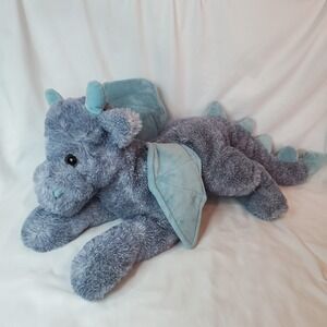 RARE FAO Schwarz 18" Blue Gray Adopt A Pet Enchanted Dragon Plush